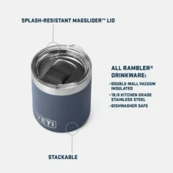 Yeti Rambler 10 Oz Lowball 2.0 Navy -Kamado Joe Sae 230024 All Day Drinkware Phase 02 PDP Info Lowball