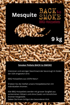 Back To Smoke Premium Pellet 9 Kg Mesquite