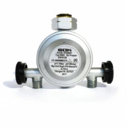 Druckregler Mit 2 Abgängen, 50 Mbar Mit Gewinde